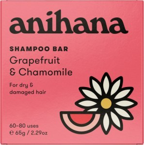 Anihana Shampoo Bar Grapefruit & Chamomile Dry Damaged Hair 65g
