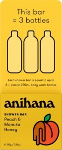 Anihana Solid Shower Bar Peach & Honey 80g