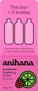 Anihana Solid Shower Bar Raspberry & Lime 80g