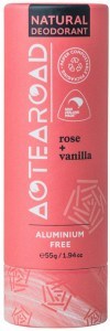 AOTEAROAD Natural Deodorant Stick Rose + Vanilla 55g