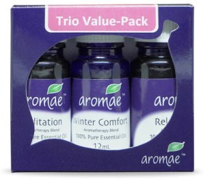 Aromae Pamper Trio Pack (Meditation, Relaxation, Winter Comfort) 3x12ml