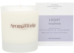 AROMAWORKS LIGHT Candle Petitgrain & Lavender Medium 220g