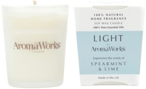 AROMAWORKS LIGHT Candle Spearmint & Lime Small 75g