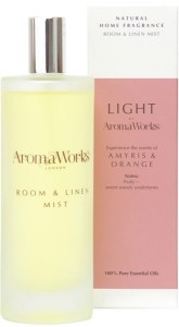 AROMAWORKS LIGHT Room & Linen Mist Amyris & Orange 100ml