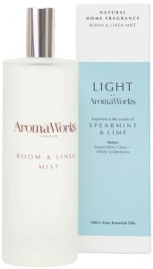 AROMAWORKS LIGHT Room & Linen Mist Spearmint & Lime 100ml