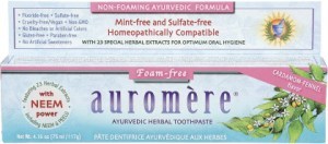 Auromere Toothpaste Ayurvedic Cardamom Fennel Fluoride Free 6x117g