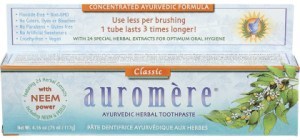 Auromere Toothpaste Ayurvedic Classic Licorice Fluoride Free 6x117g