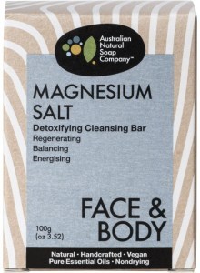Australian Natural Soap CO Face & Body Detoxifying Cleansing Magnesium Salt 100g
