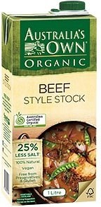 Australia's Own Organic Liquid Beef Stock  1Lt