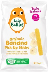 Baby Bellies Organic Banana Pick-Up Sticks 16g