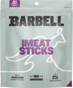 Barbell Sea Salt Mini Meat Sticks  100g