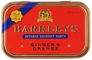 Barkleys Mints Ginger & Orange Tin 50g