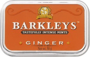 Barkleys Mints Ginger Tin 50g