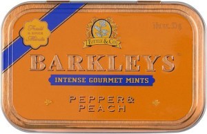 Barkleys Mints Pepper & Peach Tin 50g
