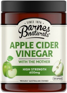 Barnes Naturals Apple Cider Vinegar High Strength 600mg 120 Capsules