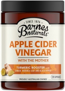 Barnes Naturals Apple Cider Vinegar Tumeric Boost Capsules 120's