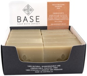 BASE (SOAP WITH IMPACT) Bar Moisturising Shampoo (For Dry Hair) (Raw Bar) 120g x 10 Display