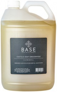 BASE (SOAP WITH IMPACT) Hand Wash Castile Soap (Unscented) Refill 5L