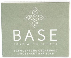 BASE (SOAP WITH IMPACT) Soap Bar Exfoliating Cedarwood & Rosemary (Boxed) 120g