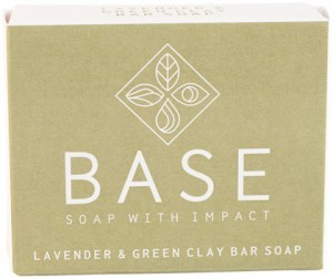 BASE (SOAP WITH IMPACT) Soap Bar Lavender & Green Clay (Boxed) 120g