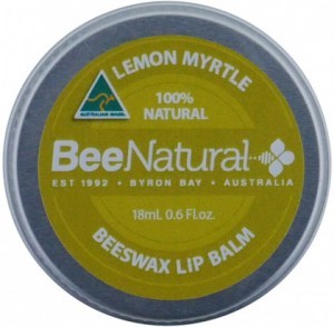BEE NATURAL Lip Balm Tin Lemon Myrtle 18ml
