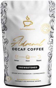 BEFORE YOU SPEAK Adrenal Decaf Coffee Unsweetened 5g x 7 Pack