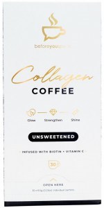 BEFORE YOU SPEAK Collagen Coffee Unsweetened 6.5g x 30 Pack