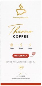 BEFORE YOU SPEAK Thermo Coffee Original + Extra Shot 6.5g x 30 Pack
