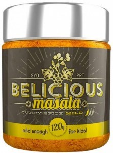 Belicious Masala Curry Spice Mild 120g SEP19