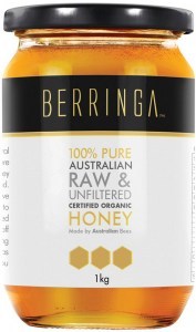 BERRINGA 100% Pure Australian Raw & Unfiltered Organic Honey 1kg