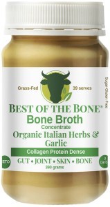 BEST OF THE BONE Bone Broth Beef Concentrate Organic Italian Herbs & Garlic 390g