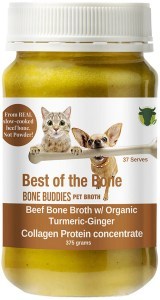 BEST OF THE BONE Bone Buddies Pet Bone Broth Beef Concentrate with Organic Turmeric-Ginger 375g