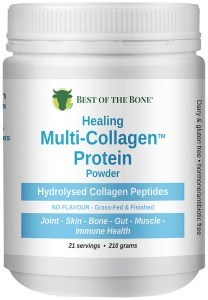 BEST OF THE BONE Healing Multi-Collagen Protein Powder Hydrolysed Collagen Peptides Unflavoured 210g