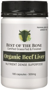 BEST OF THE BONE Organic Beef Liver Nutrient Dense Superfood 180c