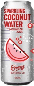 Bonsoy Sparkling Watermelon Coconut Water 12x320ml Cans
