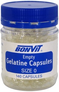 BONVIT Empty Capsules Size '0' Gelatine 140c