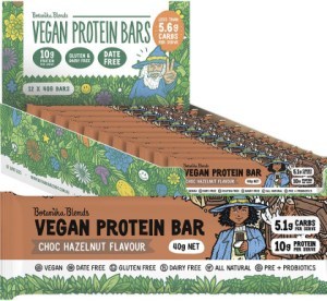 Botanika Blends Vegan Protein Bars Choc Hazelnut 12x40g