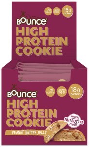 BOUNCE High Protein Cookie Peanut Butter Jelly 65g x 12 Display