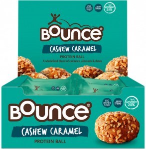 BOUNCE Protein Balls Cashew Caramel 40g x 12 Display