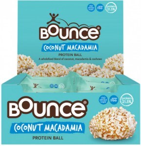 BOUNCE Protein Balls Coconut Macadamia 40g x 12 Display