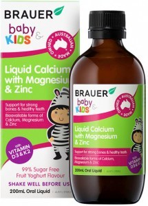 BRAUER Baby & Kids Liquid Calcium with Magnesium & Zinc 200ml