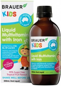 BRAUER Kids Liquid Multivitamin with Iron (3+ years) 200ml