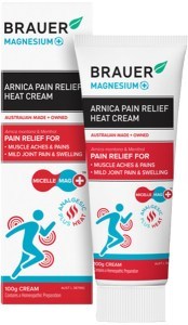 BRAUER Magnesium+ Arnica Pain Relief Heat Cream 100g