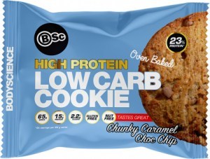 BSc High Protein Low Carb Cookies Chunky Caramel Choc Chip  8x65g