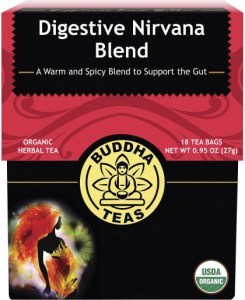 Buddha Teas Organic Herbal Tea Bags Digestive Nirvana Blend 18pk