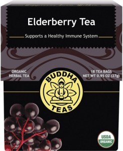 Buddha Teas Organic Herbal Tea Bags Elderberry Tea 18pk