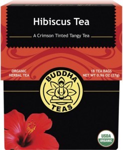Buddha Teas Organic Herbal Tea Bags Hibiscus Tea 18pk