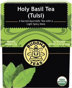 Buddha Teas Organic Herbal Tea Bags Holy Basil Tea (Tulsi) 18pk