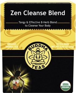 Buddha Teas Organic Herbal Tea Bags Zen Cleanse Blend 18pk