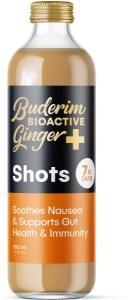 Buderim Ginger+ BioActive Ginger Plus Multi Shots  8x350ml
